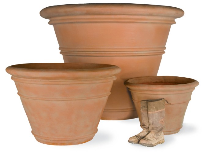 Plant pots terracotta large