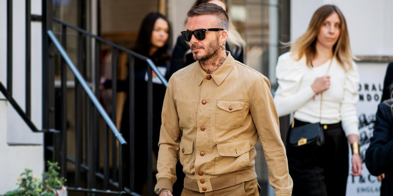 David beckham dressing style